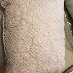 Laura Ashley throw pillow, Light Blue